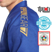 Load image into Gallery viewer, Ippongear IJF Approved Judo Gi Blue Jacket